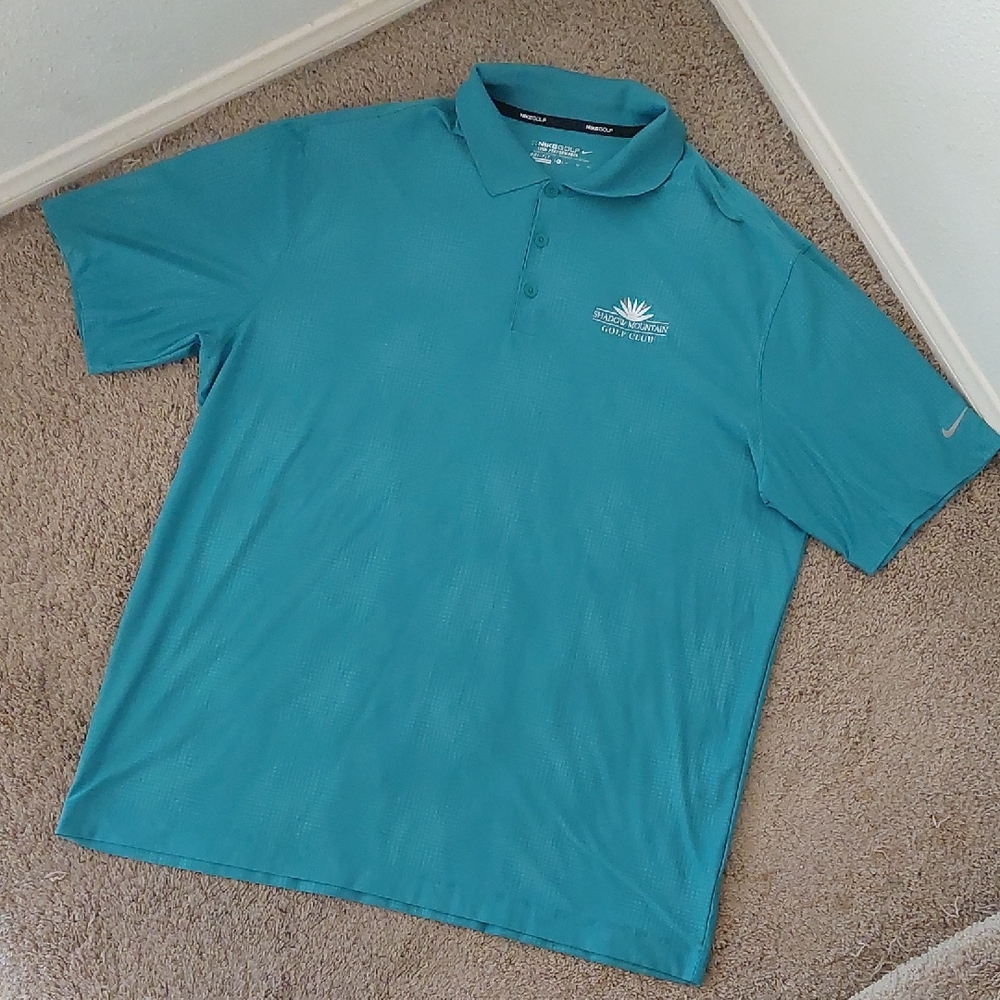 Nike Teal Polo Shirt for Men